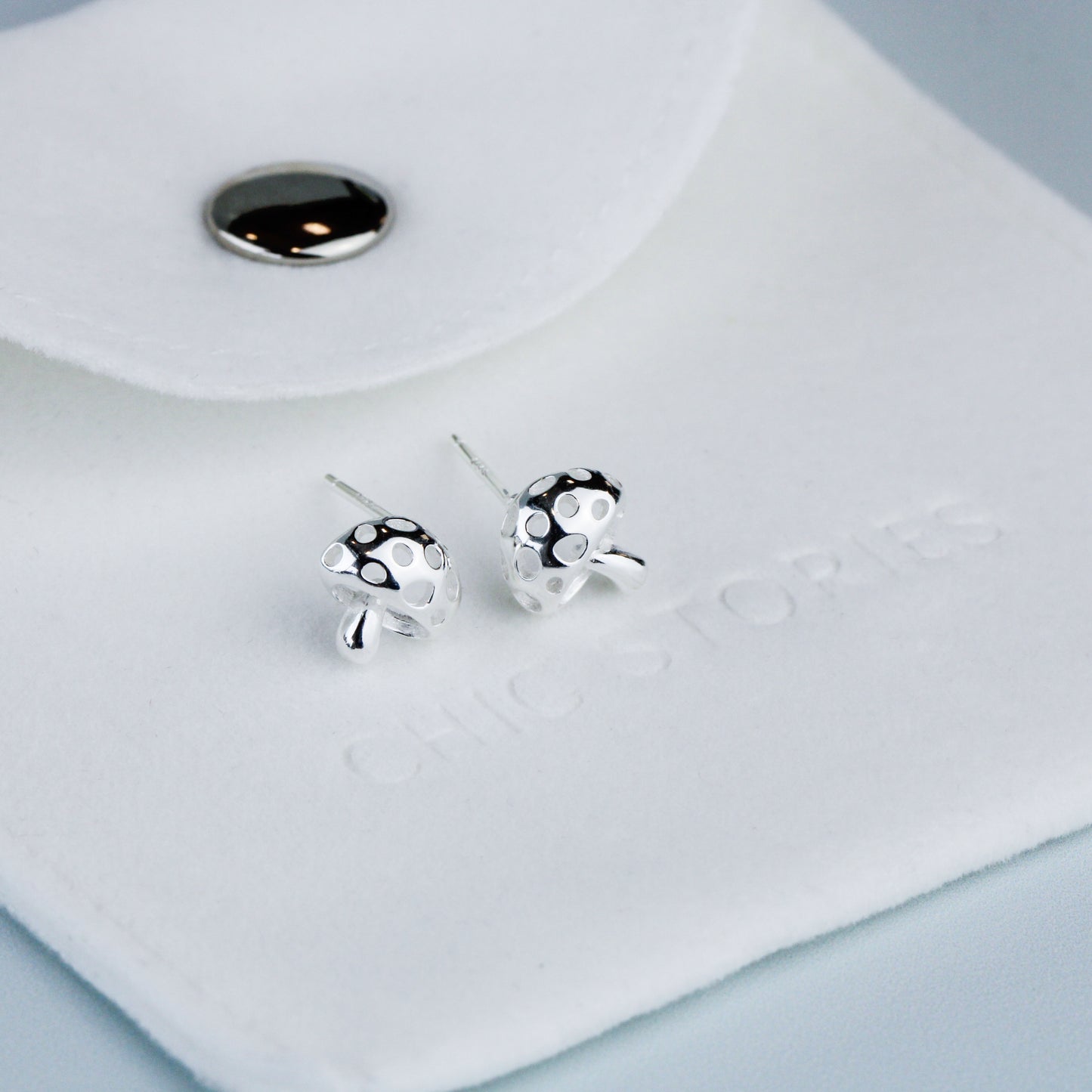 Tiny Toadstool Stud Earrings