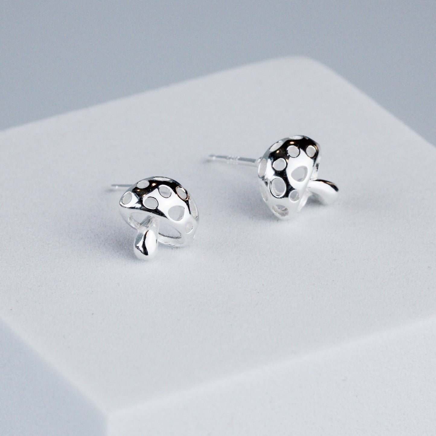 Tiny Toadstool Stud Earrings
