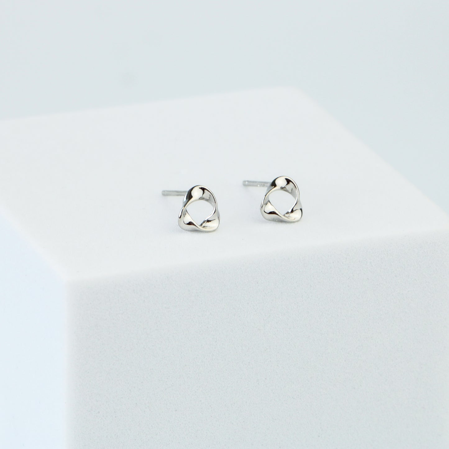 Twisted Triangle Earrings
