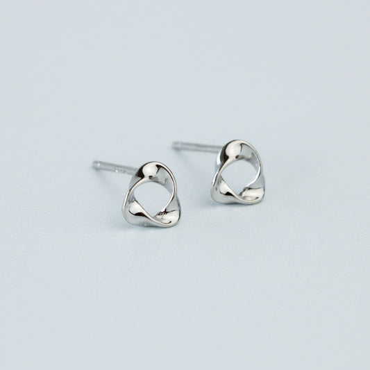 Twisted Triangle Earrings