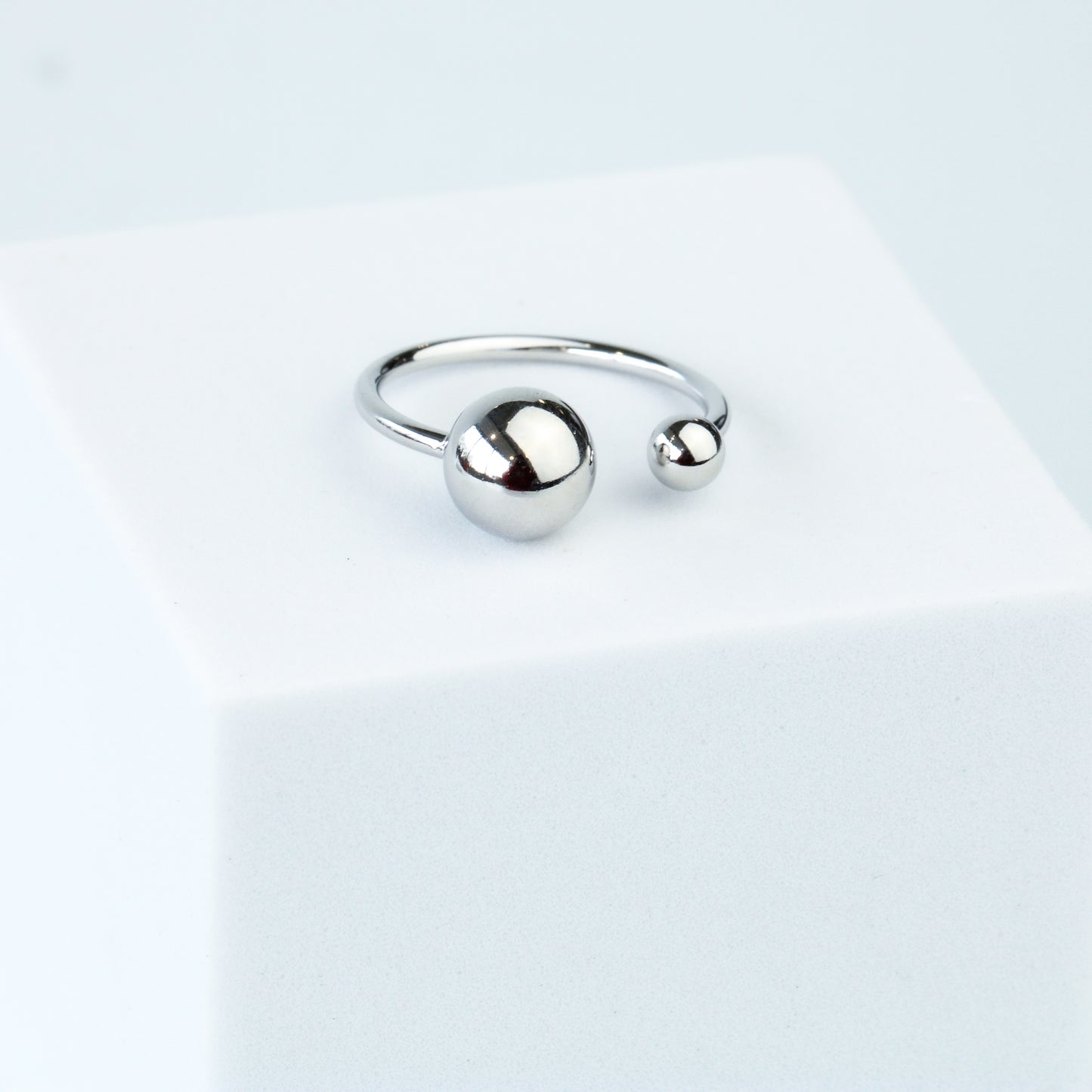 Ball Detail Open Ring