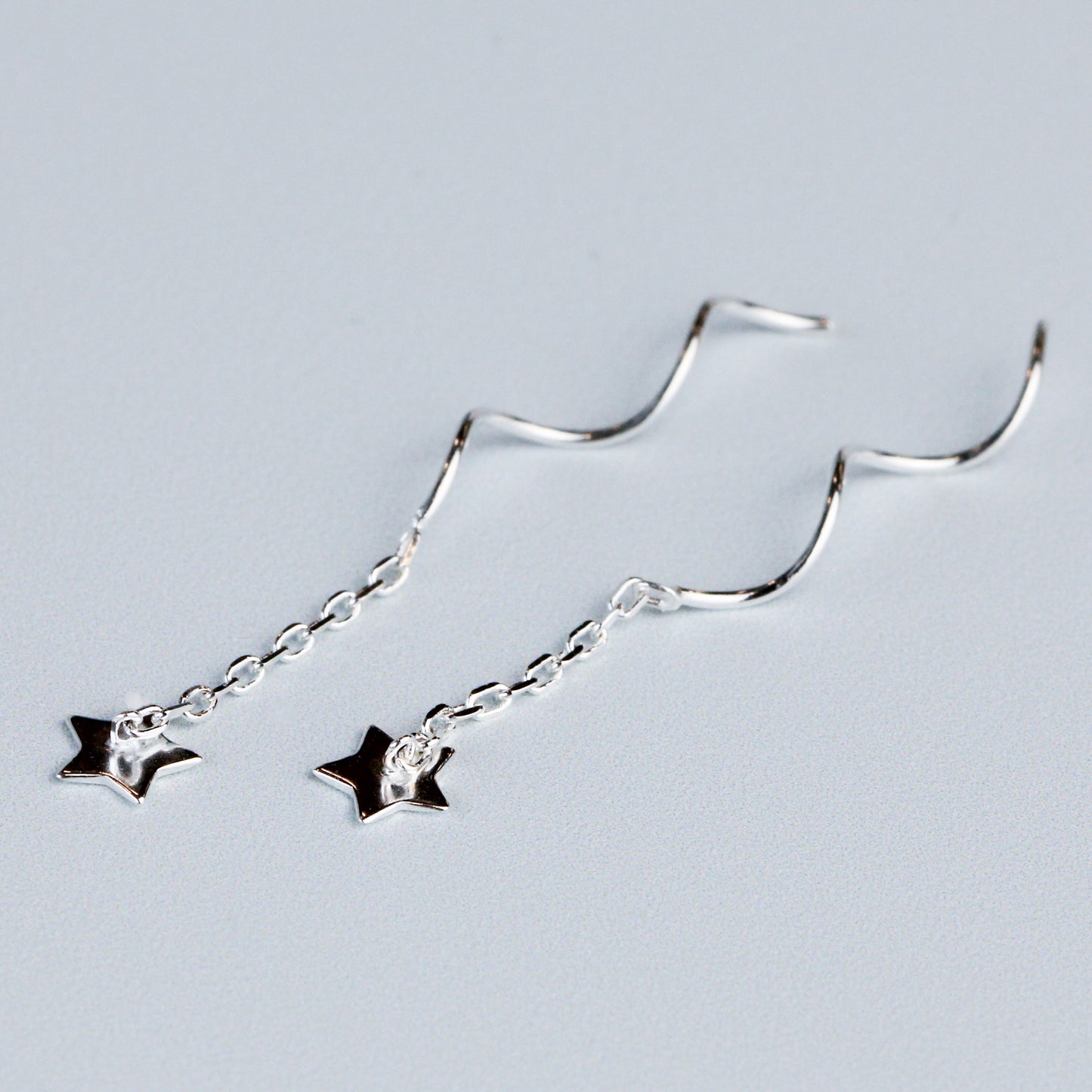 Star Spiral Threader Earrings