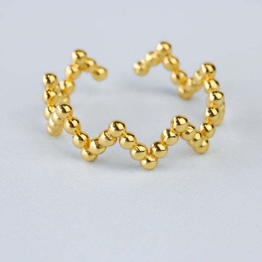 Bubble Band Zig Zag Ring