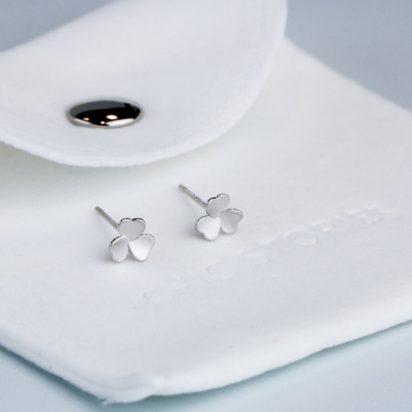 Three Leaf Clover Stud Earrings