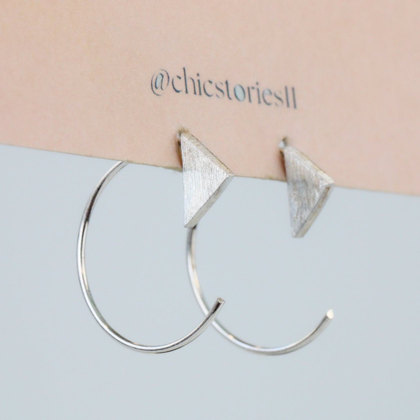 Geometric Open Hoop Earrings