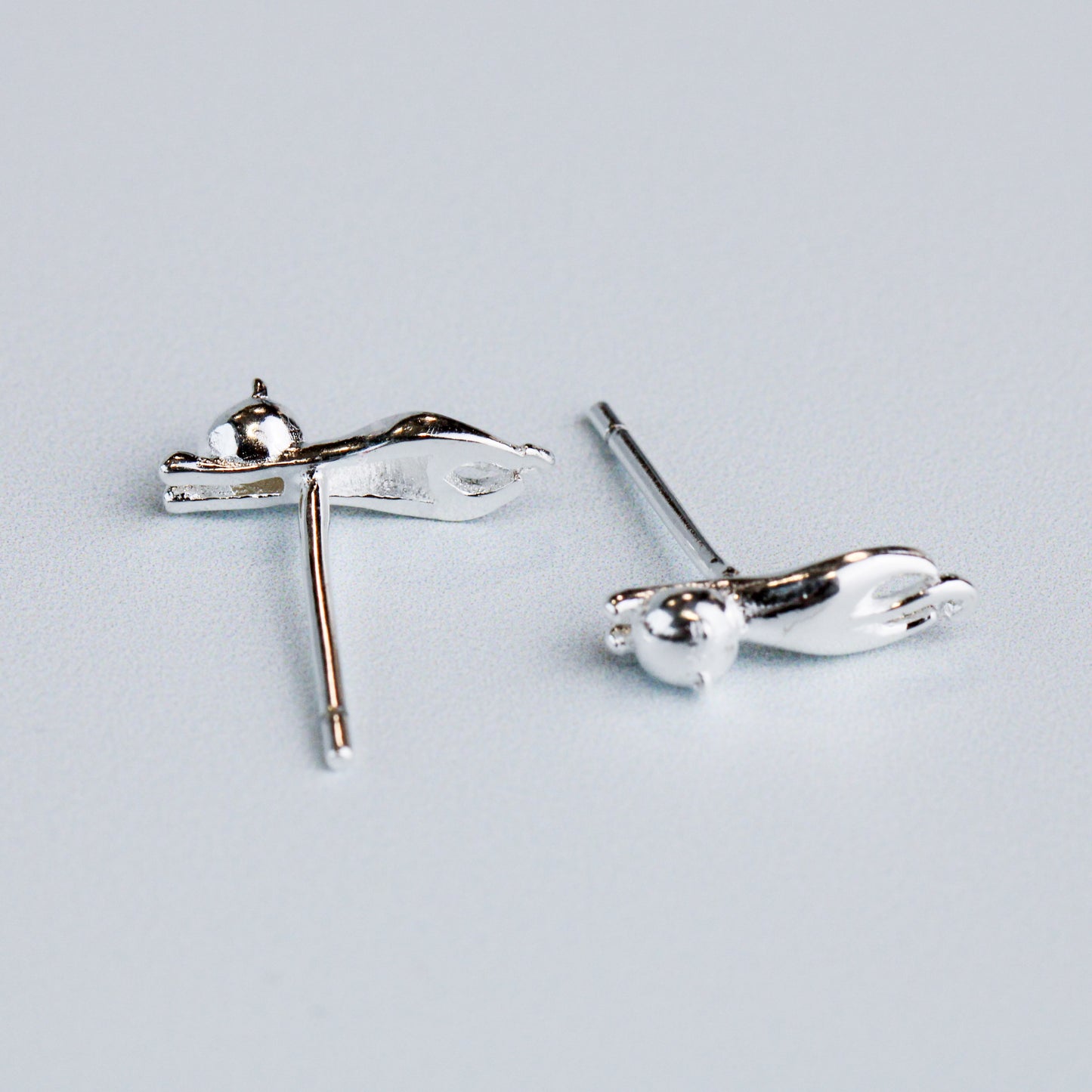Tiny Dangling Cat Stud Earrings