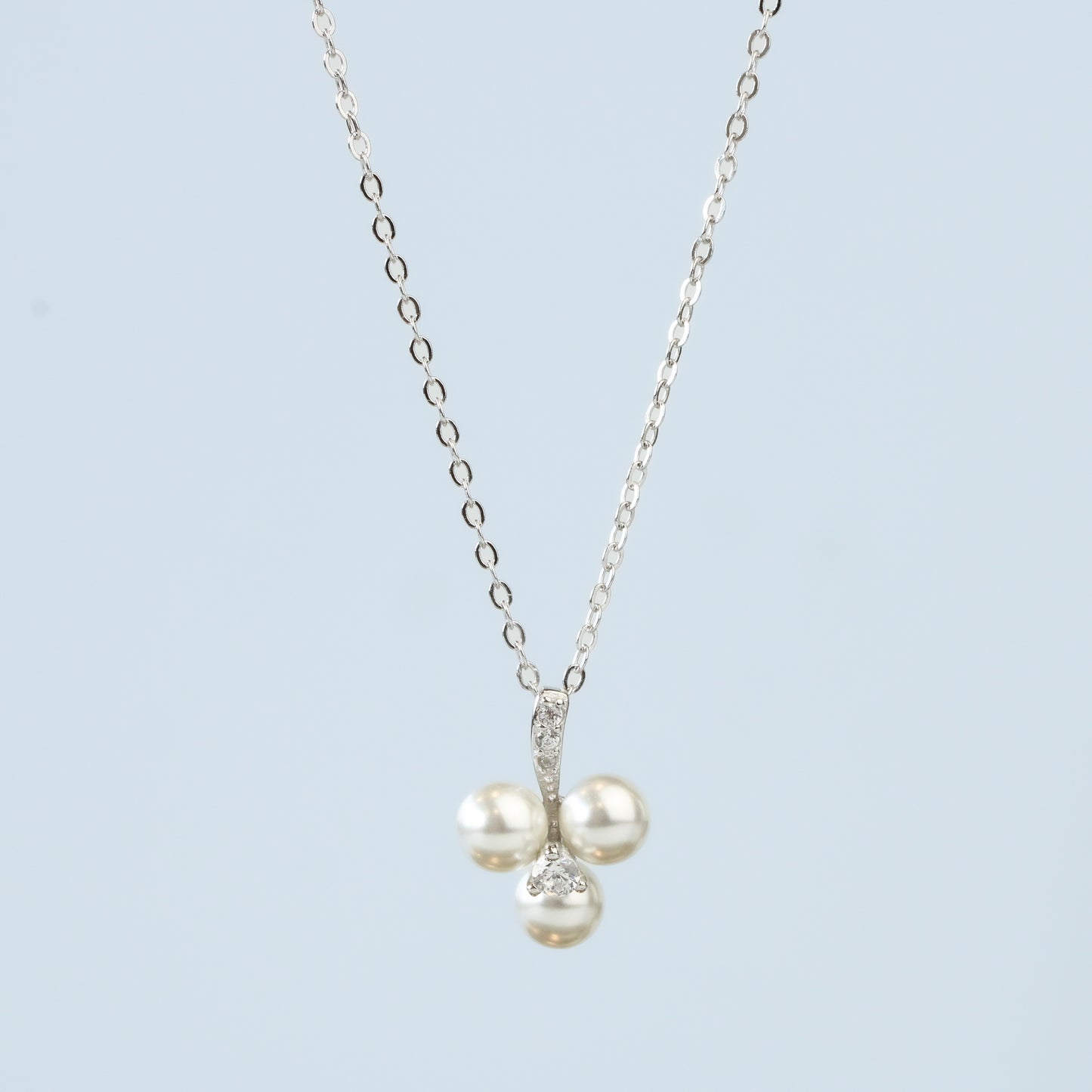 Pearl Cluster Necklace