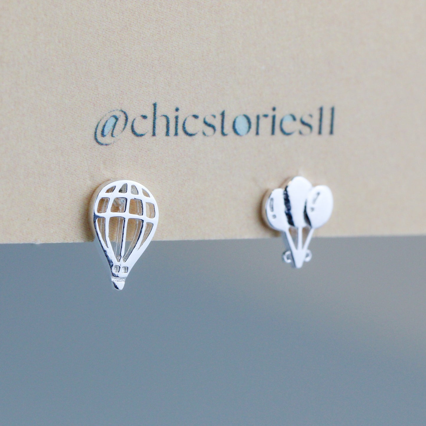 Sterling Silver Balloon Studs