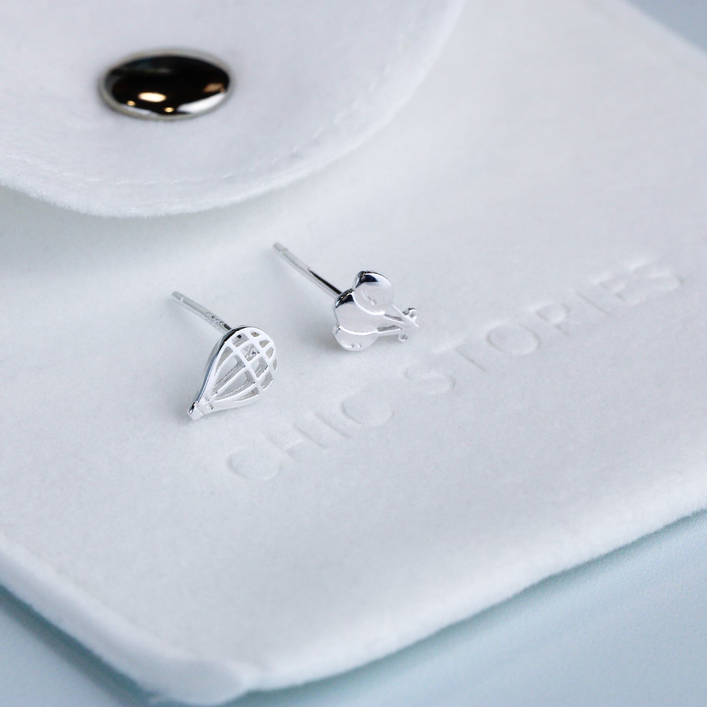 Sterling Silver Balloon Studs