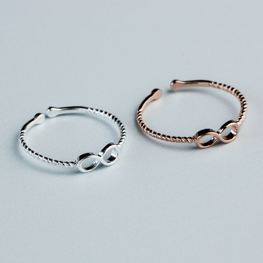 Adjustable Infinity Symbol Ring