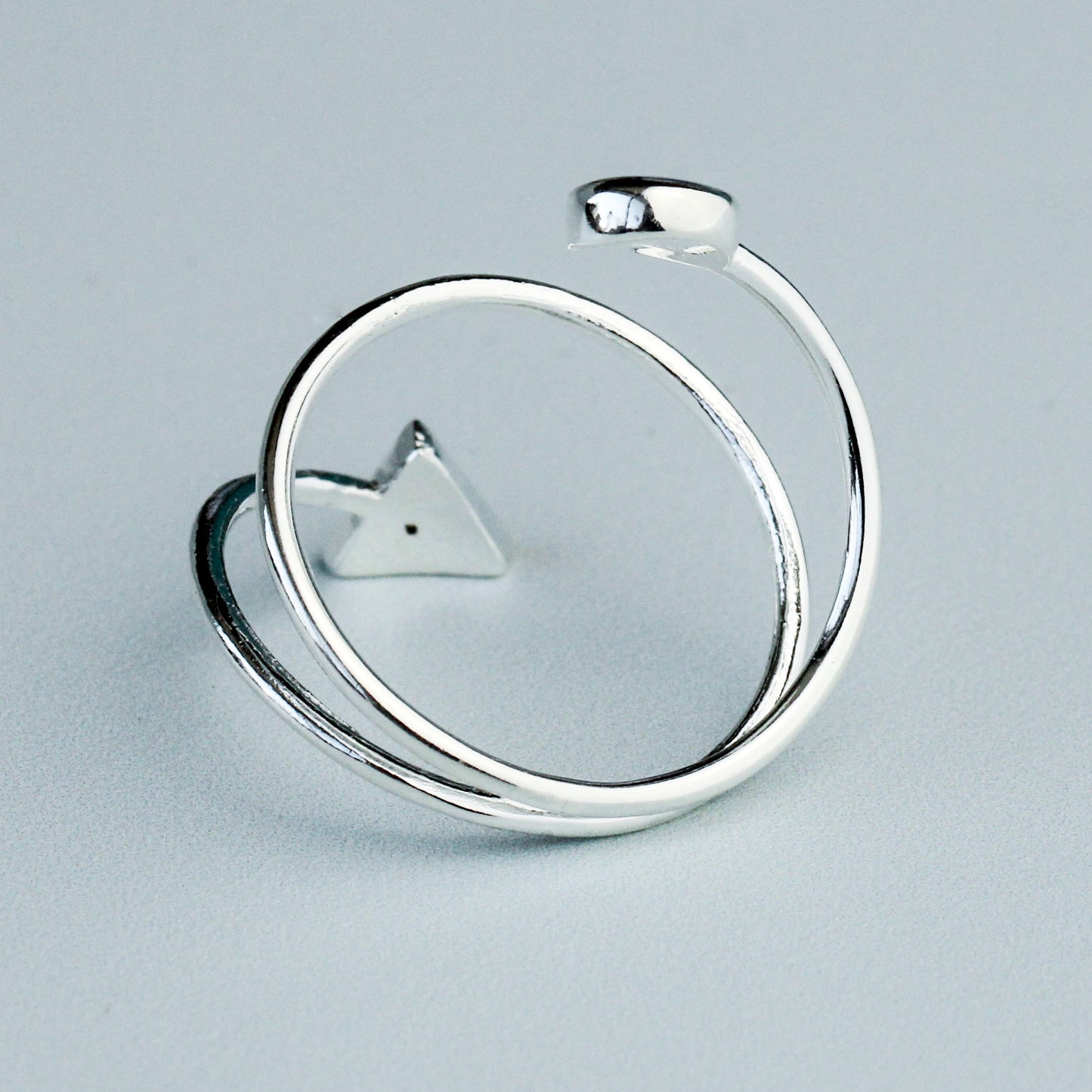 Geometric Shapes Spiral Shape Ring
