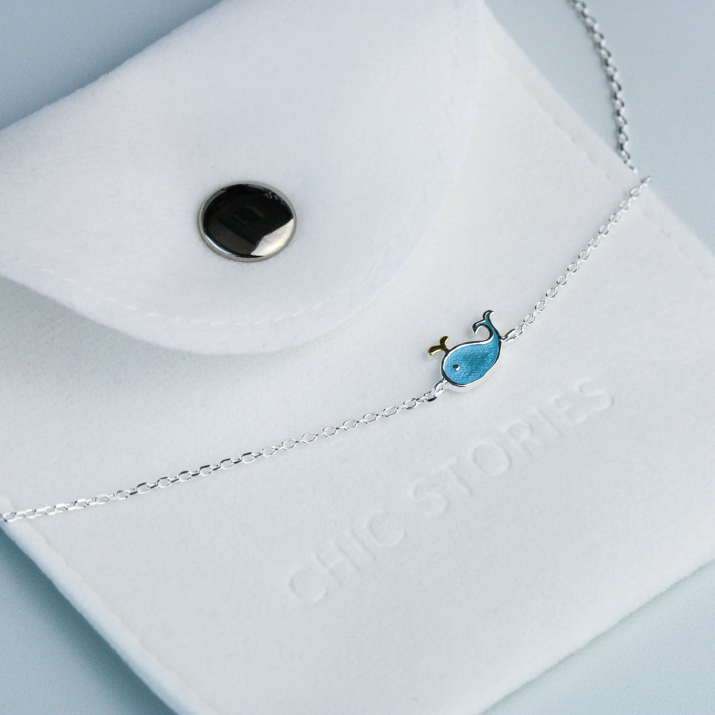 Blue Whale Charm Bracelet