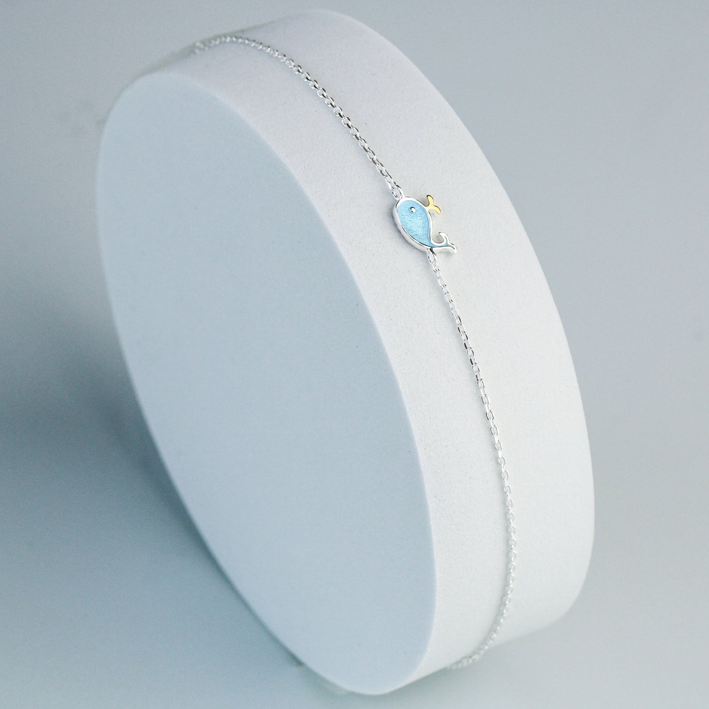 Blue Whale Charm Bracelet