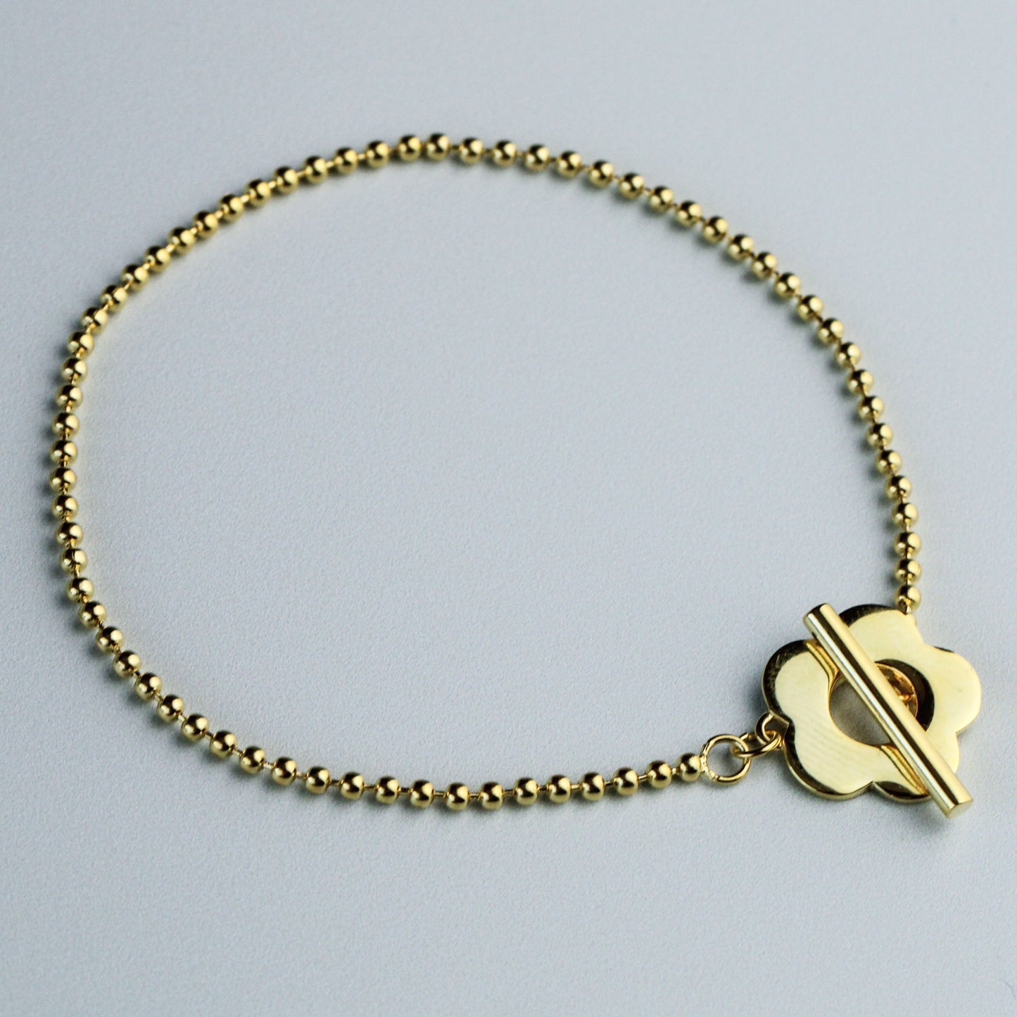 Flower Clasp Chain Bracelet