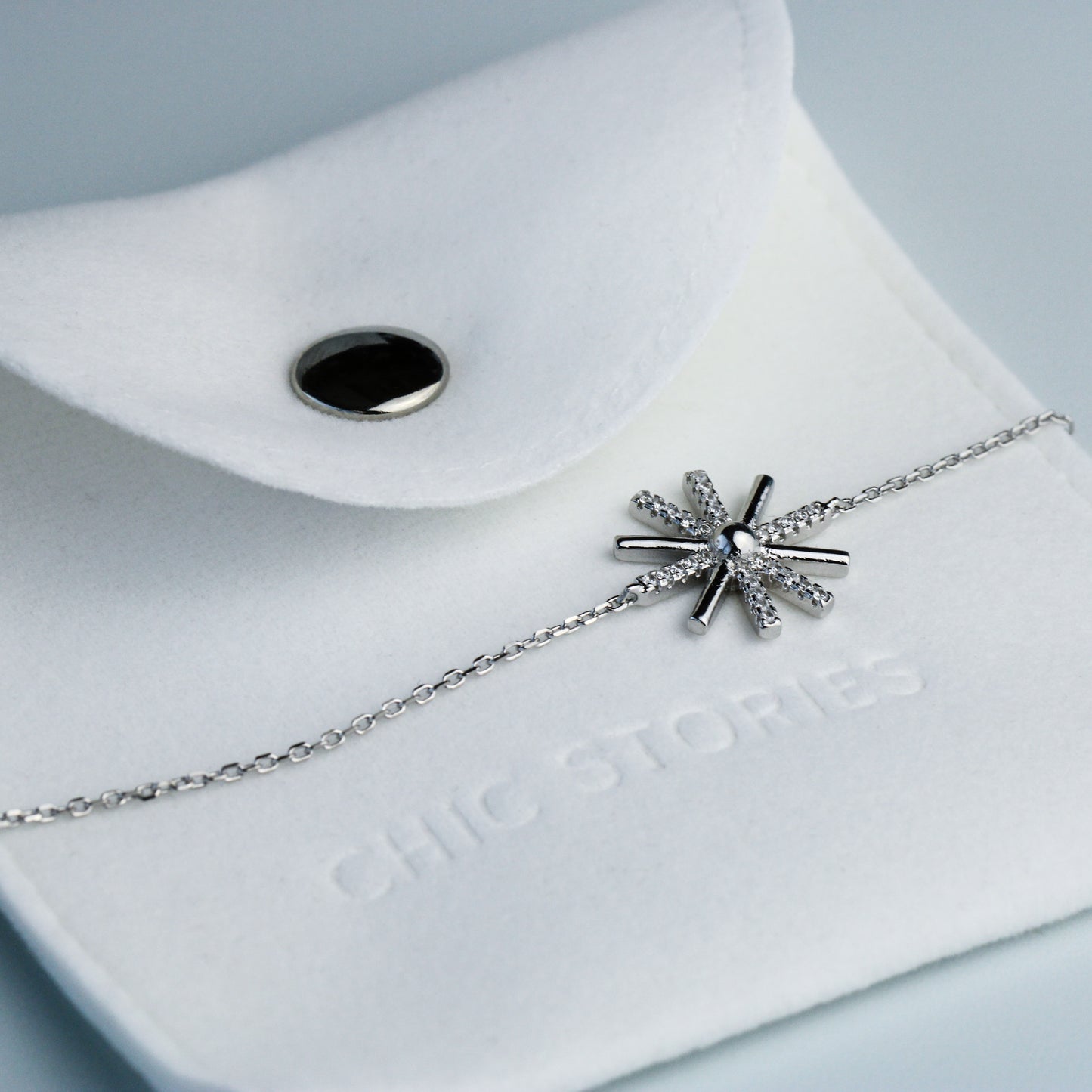 Crystal Detail Sun Burst Bracelet