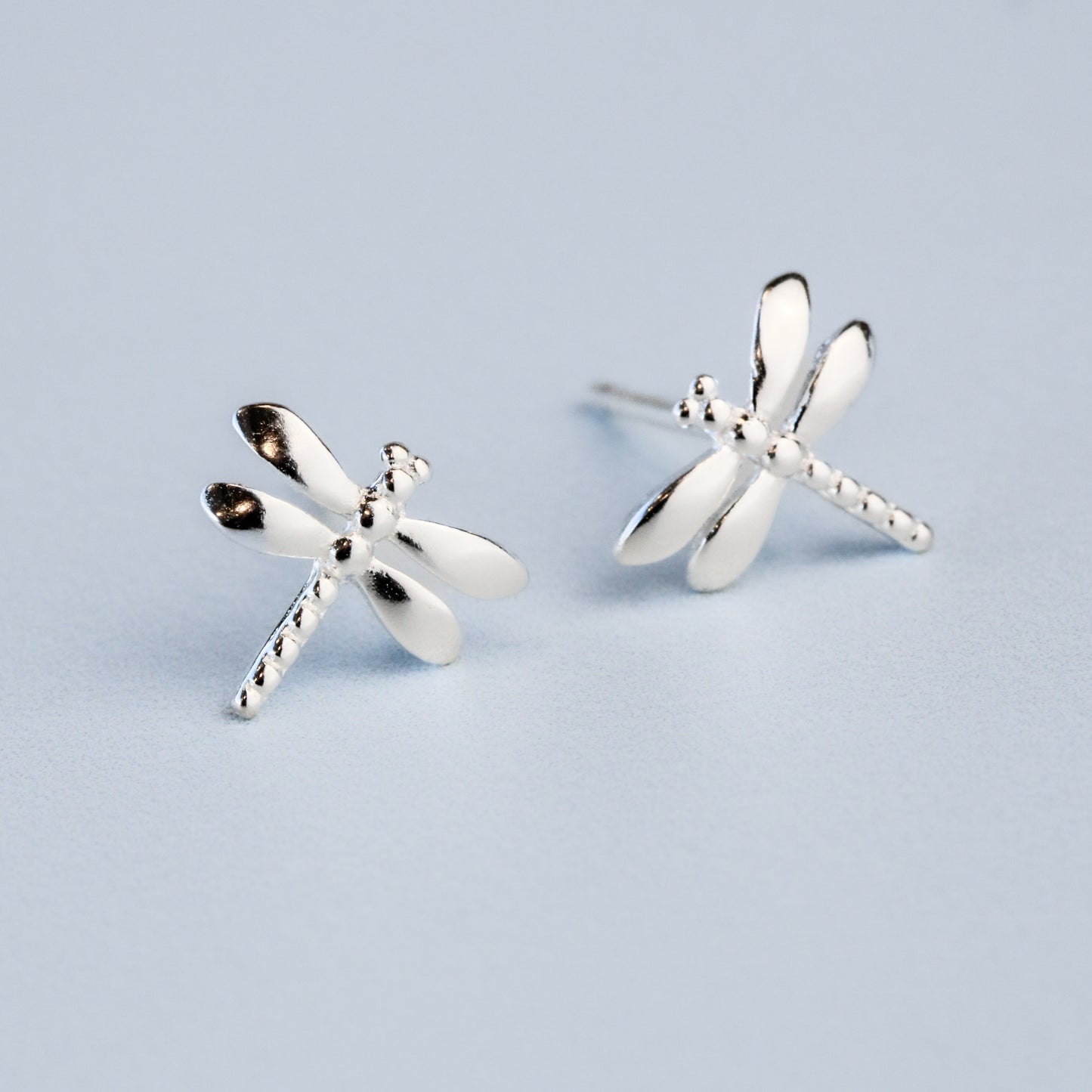 Dainty Dragonfly Stud Earrings