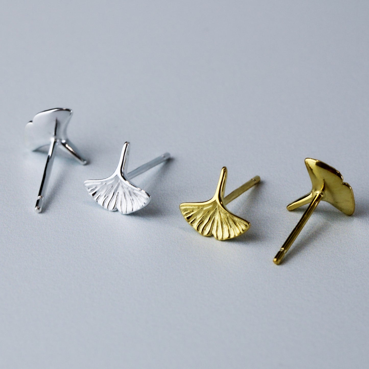 Tiny Leaf Stud Earrings