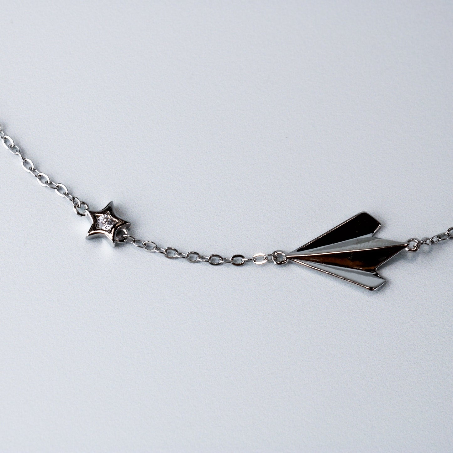 Paper Plane Charm Anklet