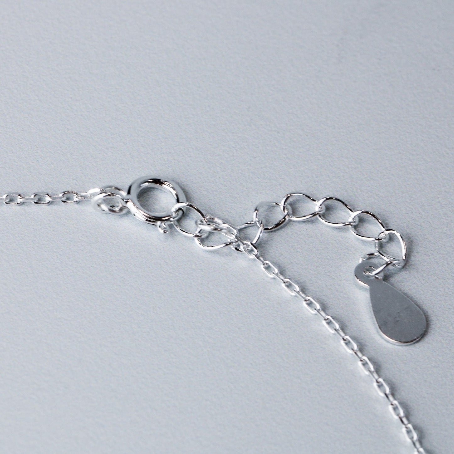 Brushed Silver Whale Charm Anklet