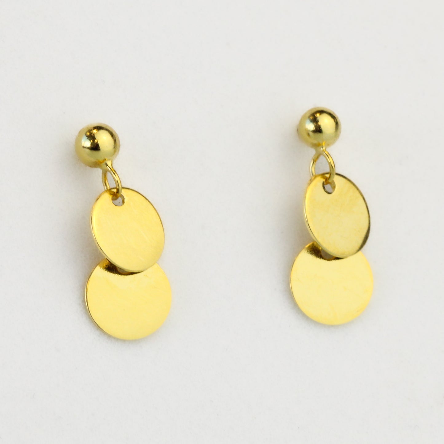 Circle Dangle Stud Earrings