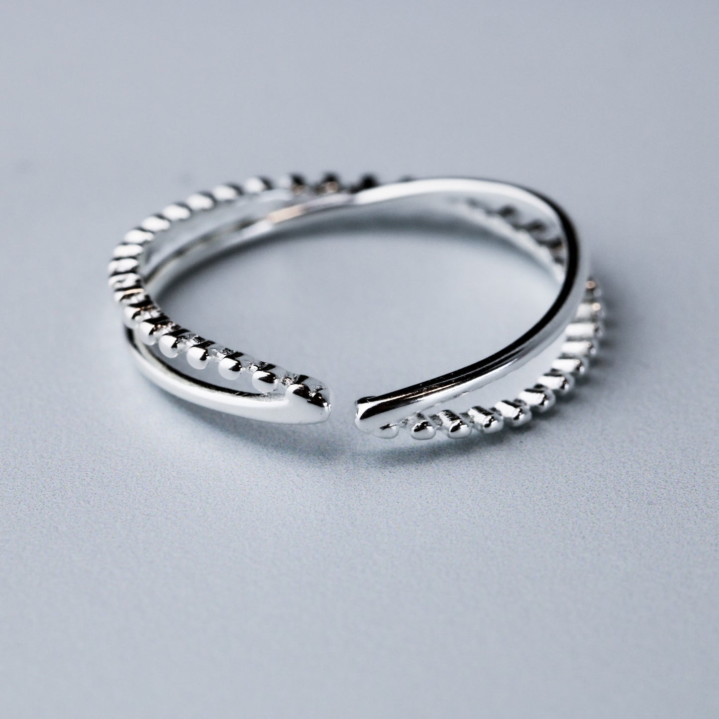 Adjustable Double Band Ring