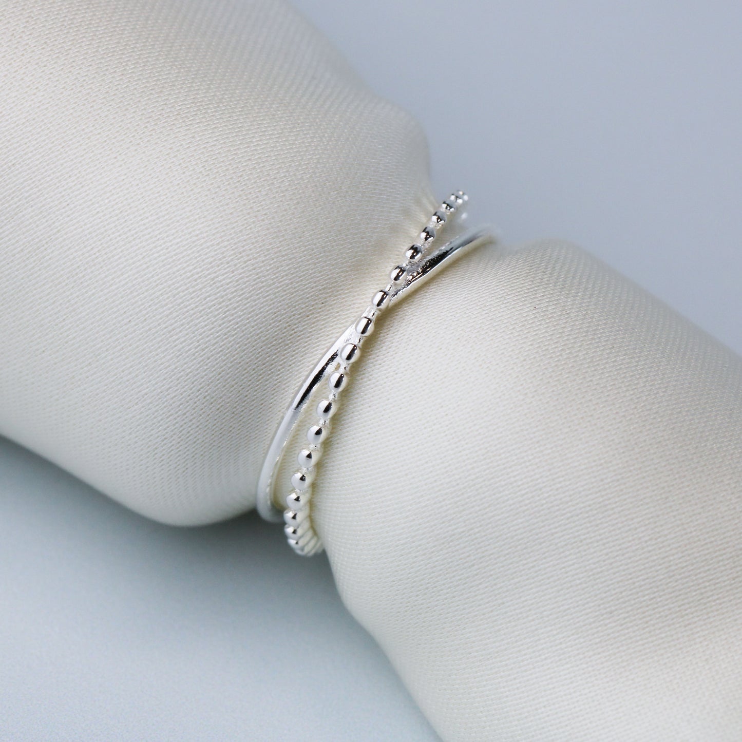 Adjustable Double Band Ring