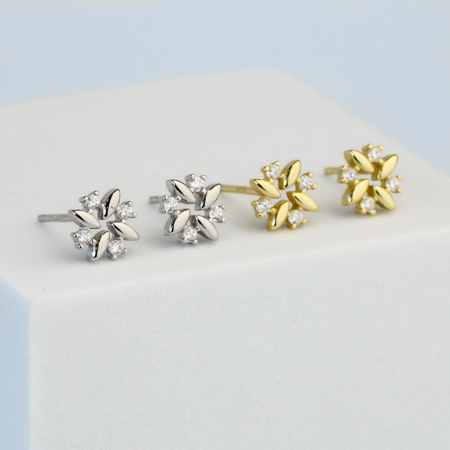 Crystal Burst Stud Earrings