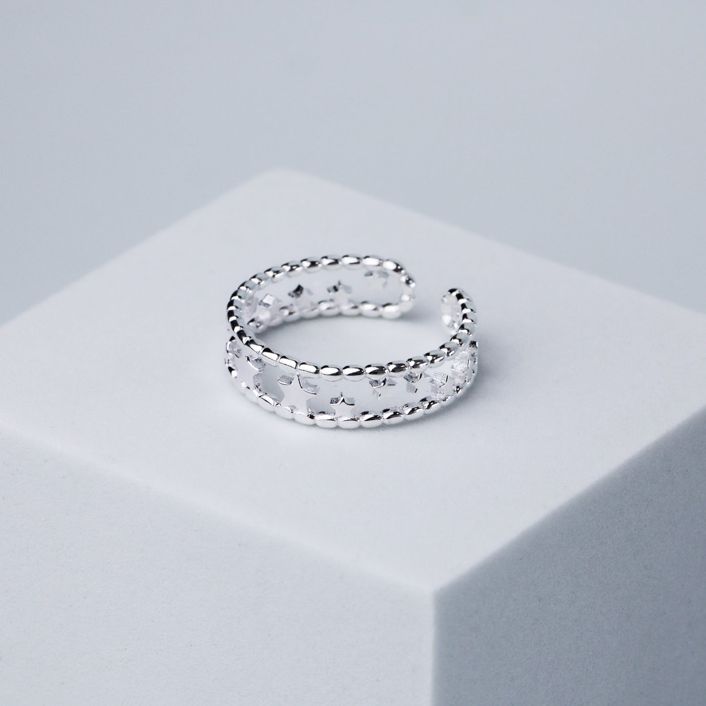 Star Band Adjustable Ring