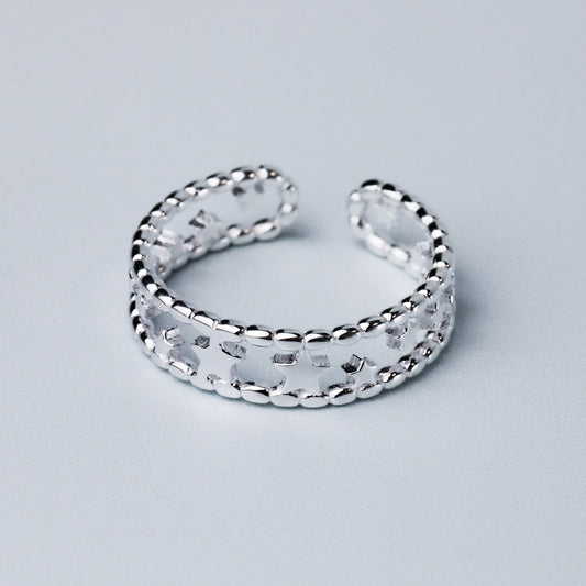 Star Band Adjustable Ring