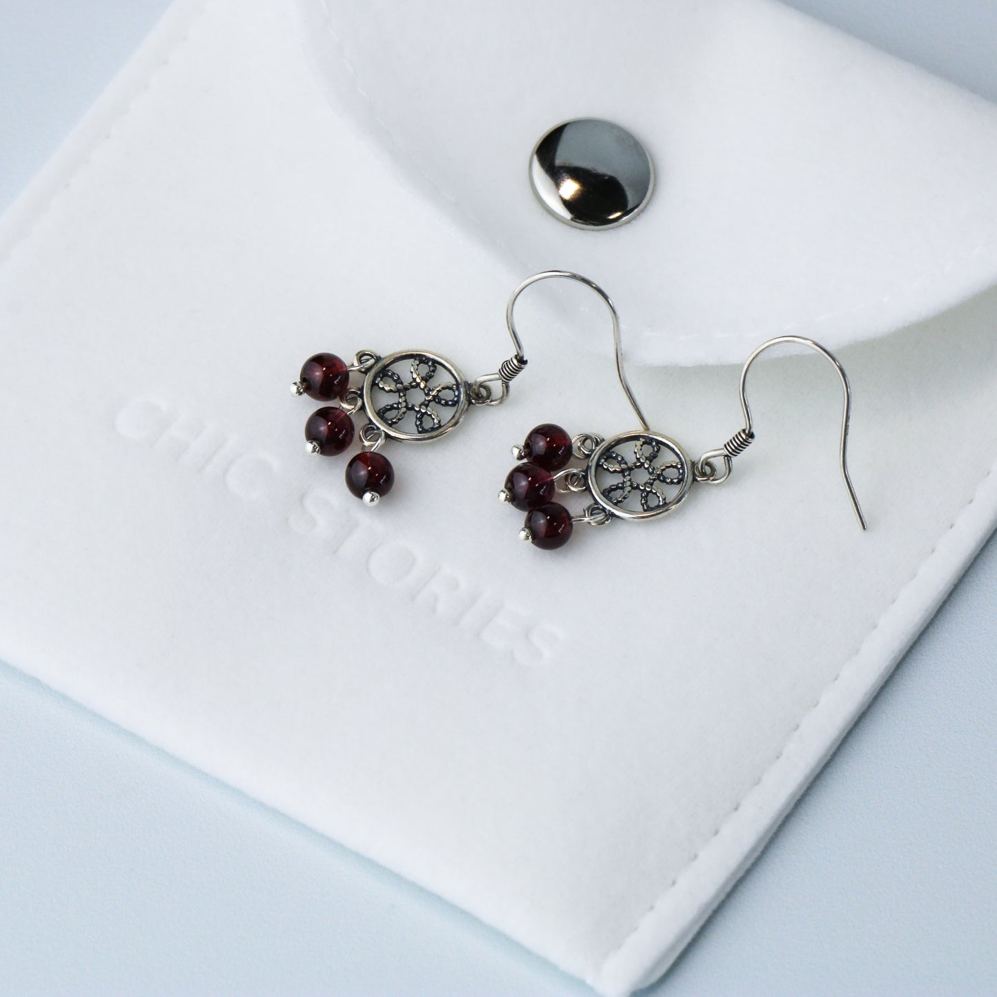 Beaded Dreamcatcher Dangle Earrings