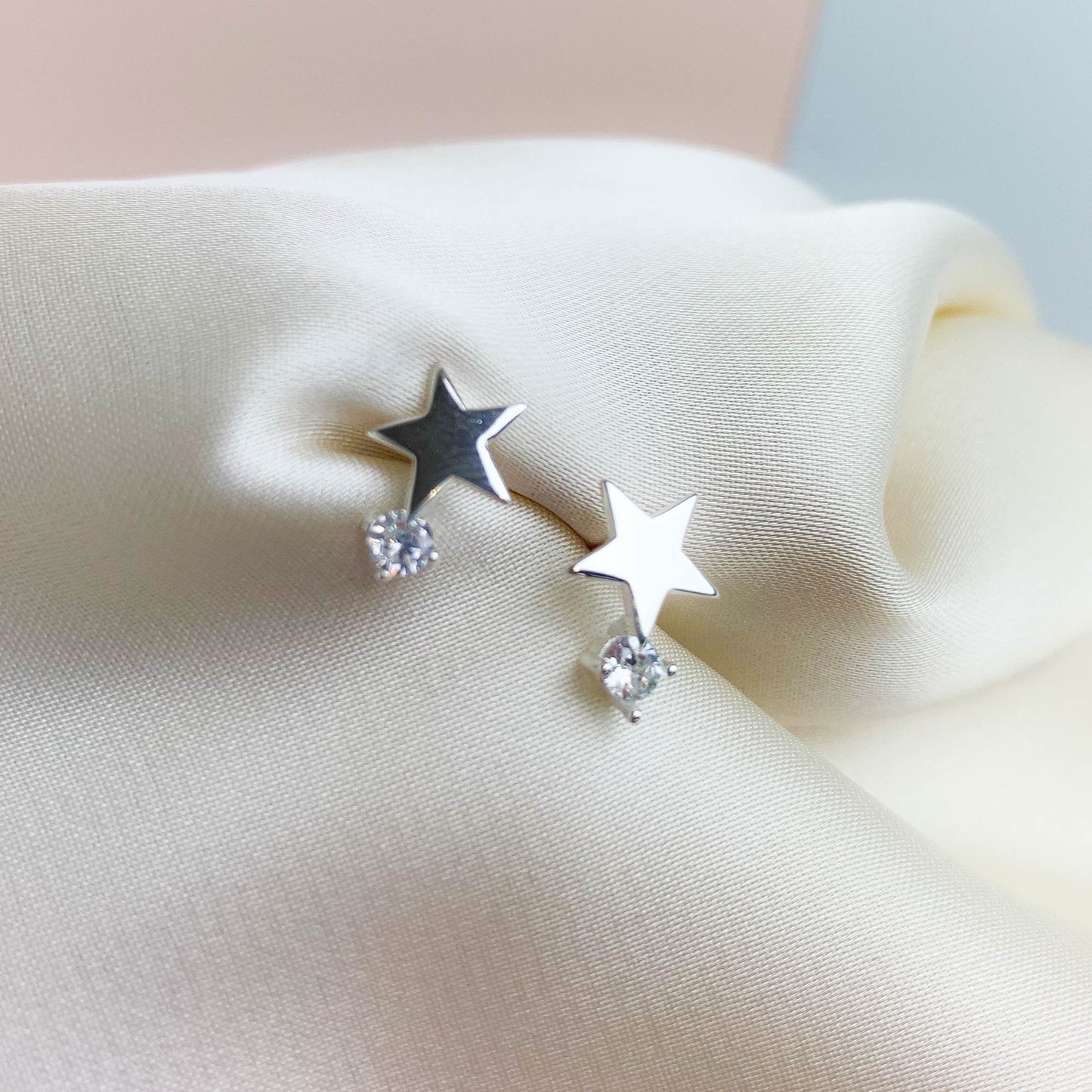 Sparkly Star Stud Earrings