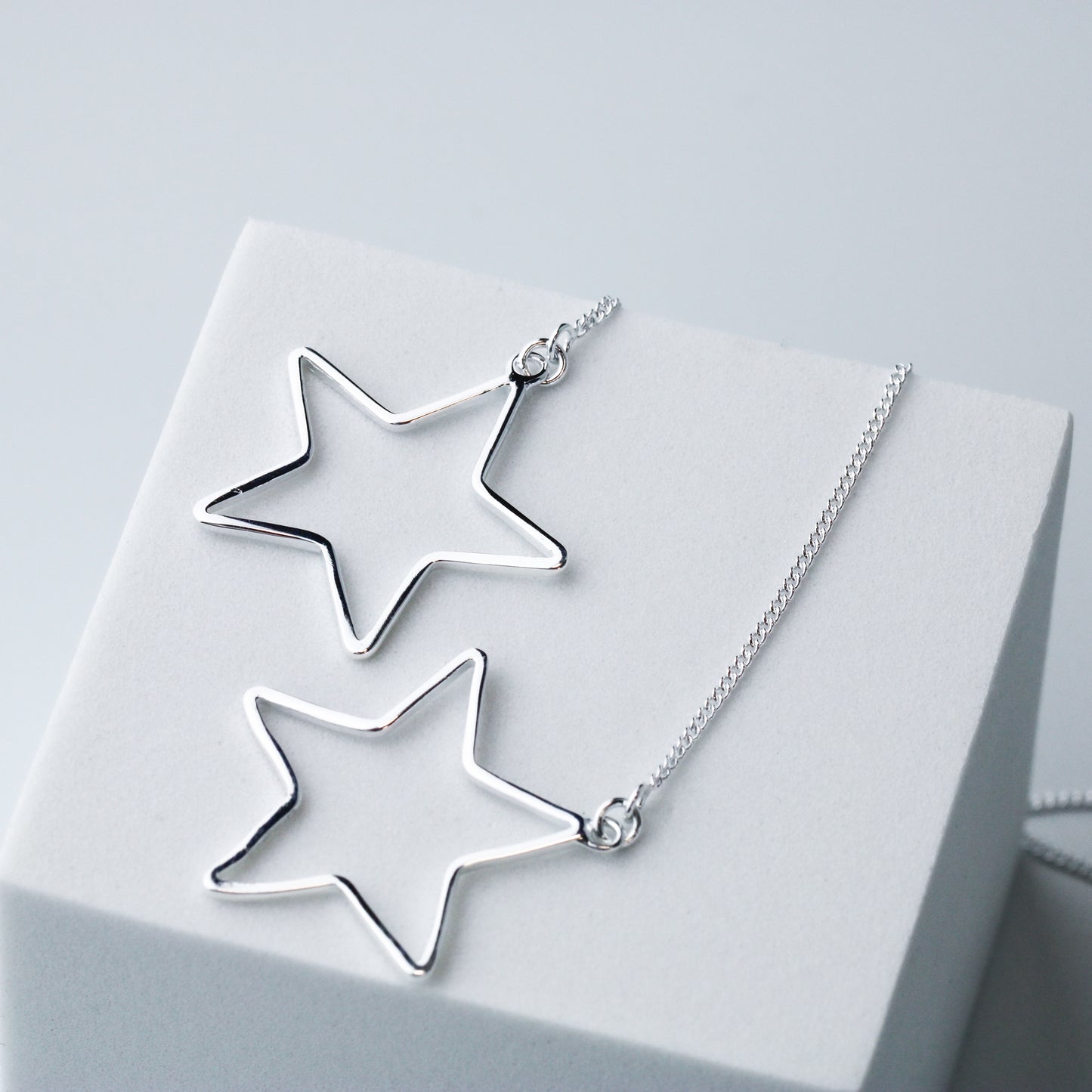 Star Dangle Threader Earrings