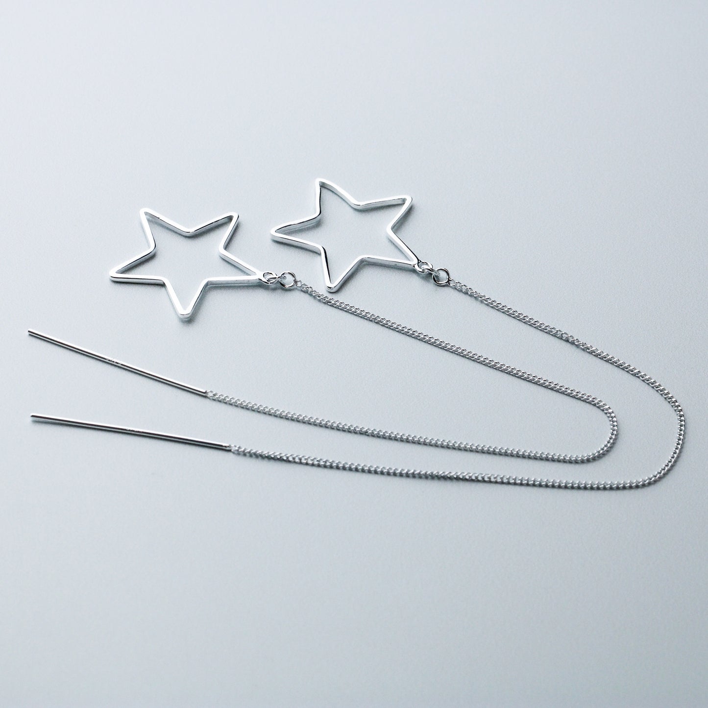 Star Dangle Threader Earrings