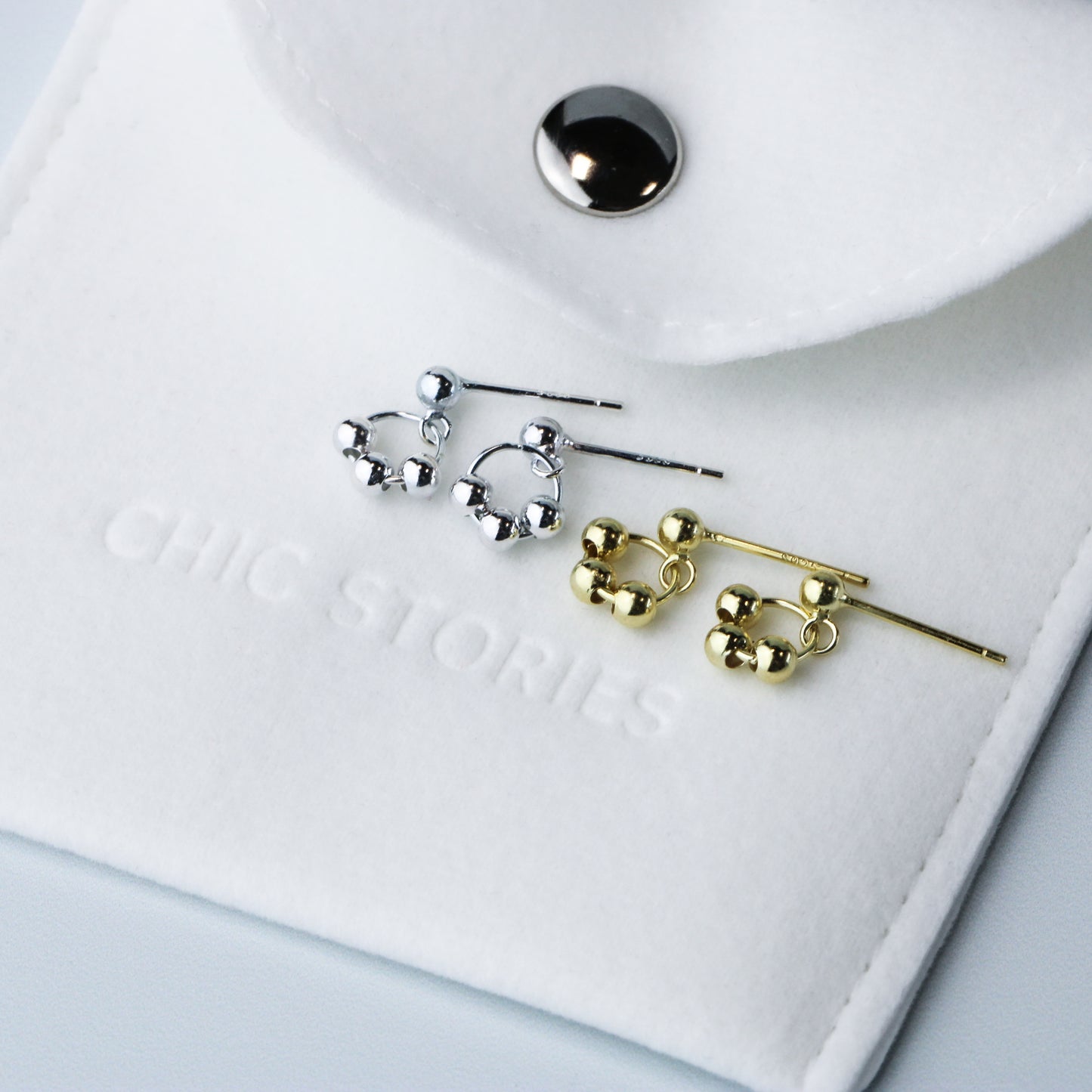 Sterling Silver Circle Studs