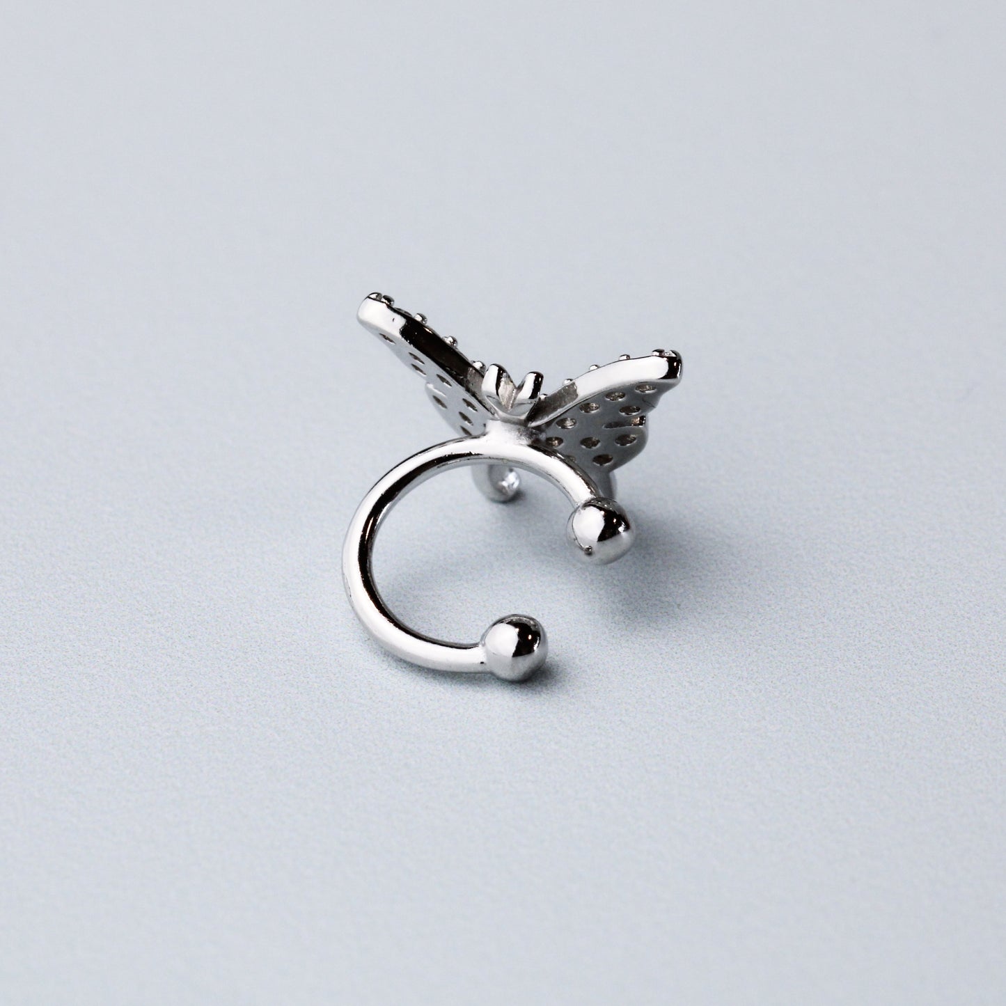 Crystal Butterfly Ear Cuff