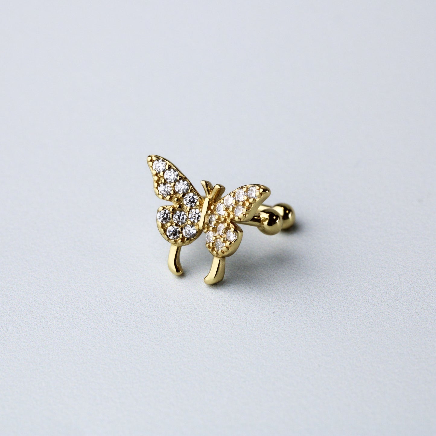 Crystal Butterfly Ear Cuff
