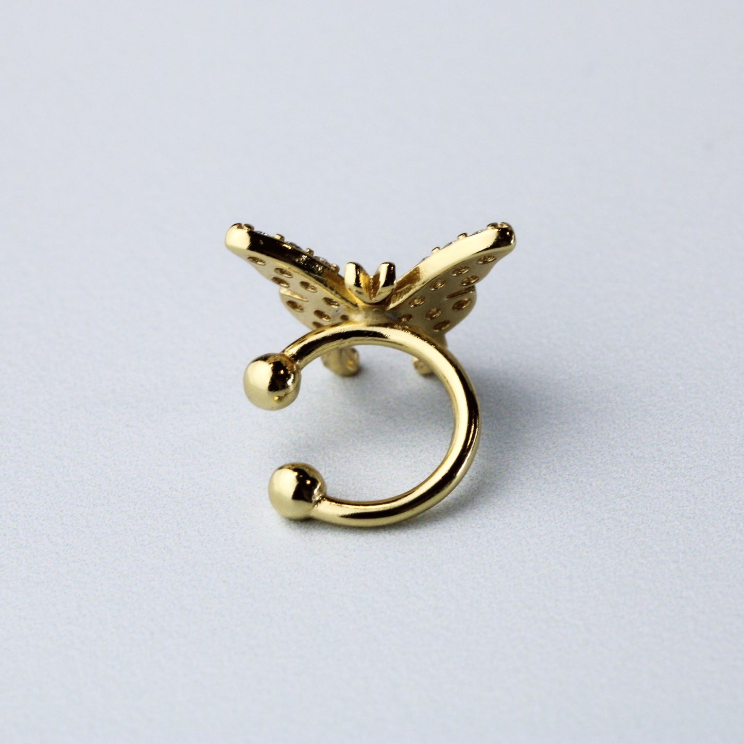 Crystal Butterfly Ear Cuff