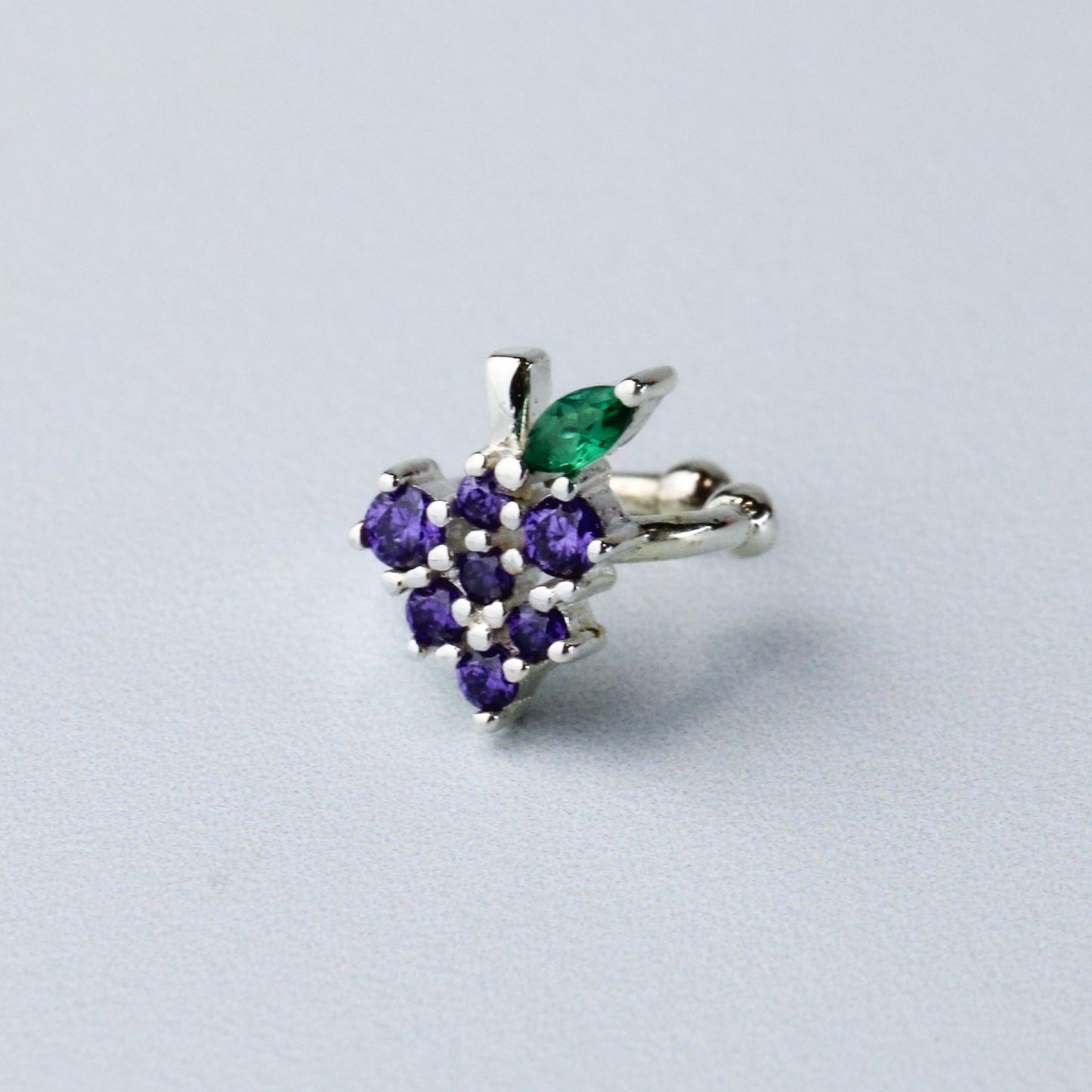 Crystal Grapes Ear Cuff