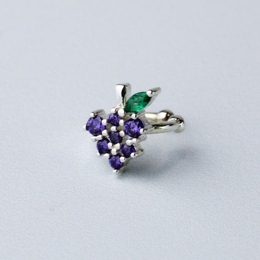 Crystal Grapes Ear Cuff