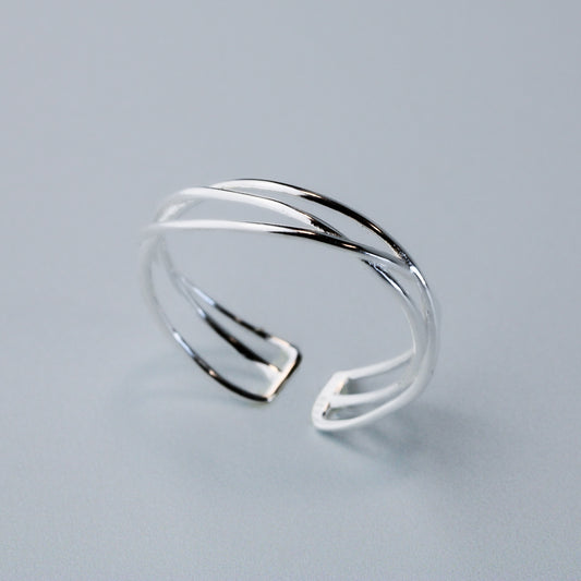 Woven Band Adjustable Ring