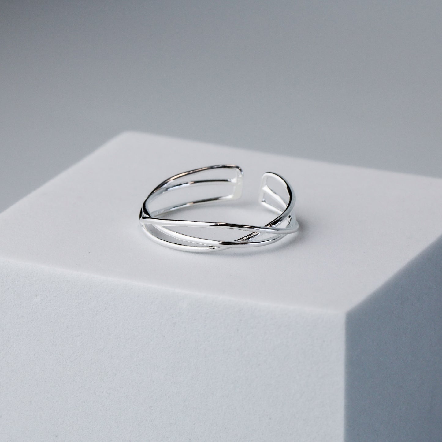 Woven Band Adjustable Ring