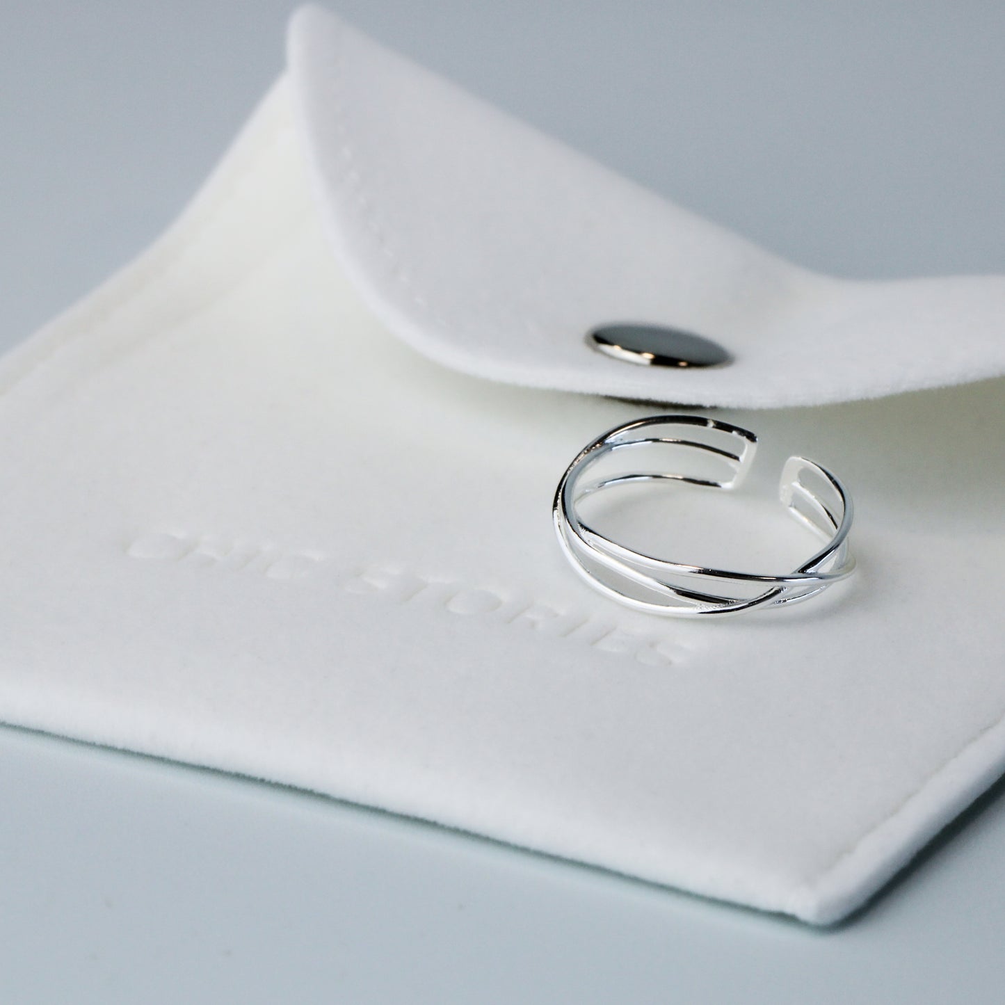 Woven Band Adjustable Ring