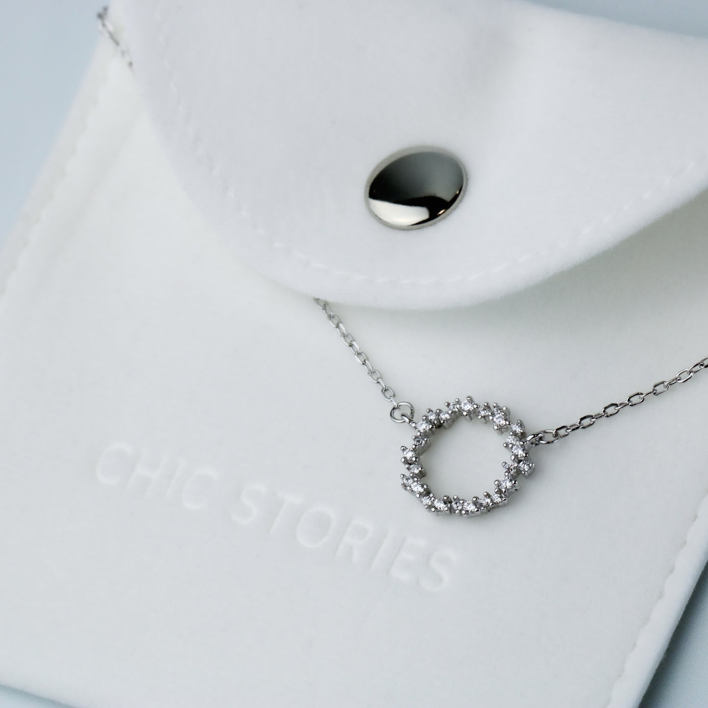 Circle Zirconia Necklace