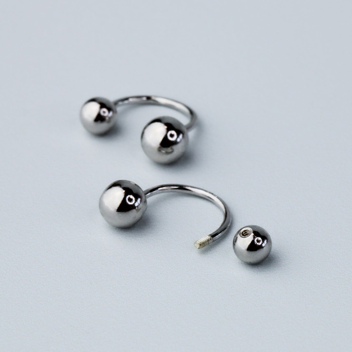 Screw Ball Back Ear Jacket Earrings