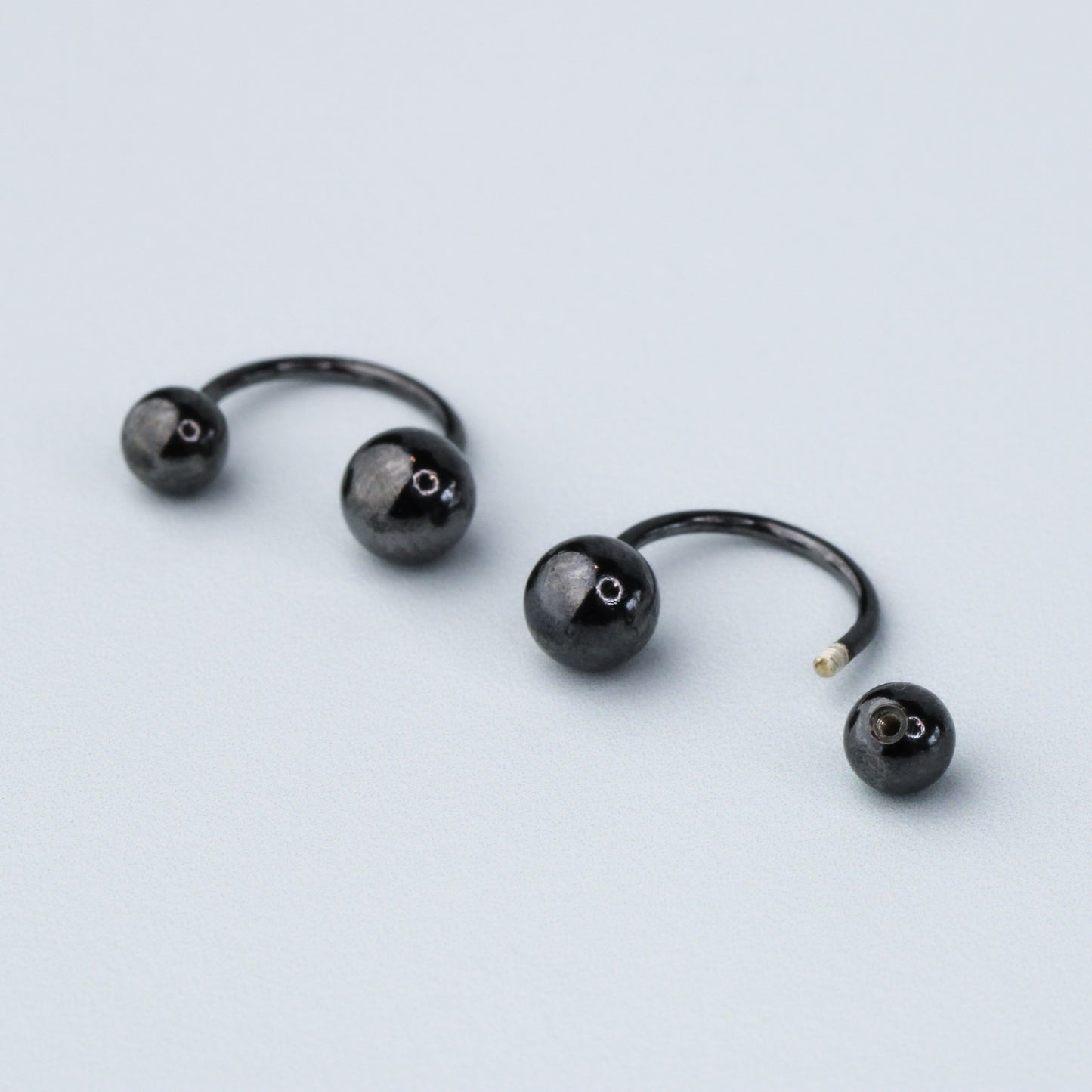 Screw Ball Back Ear Jacket Earrings
