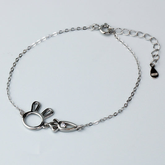 Carrot and Bunny Charm Bracelet