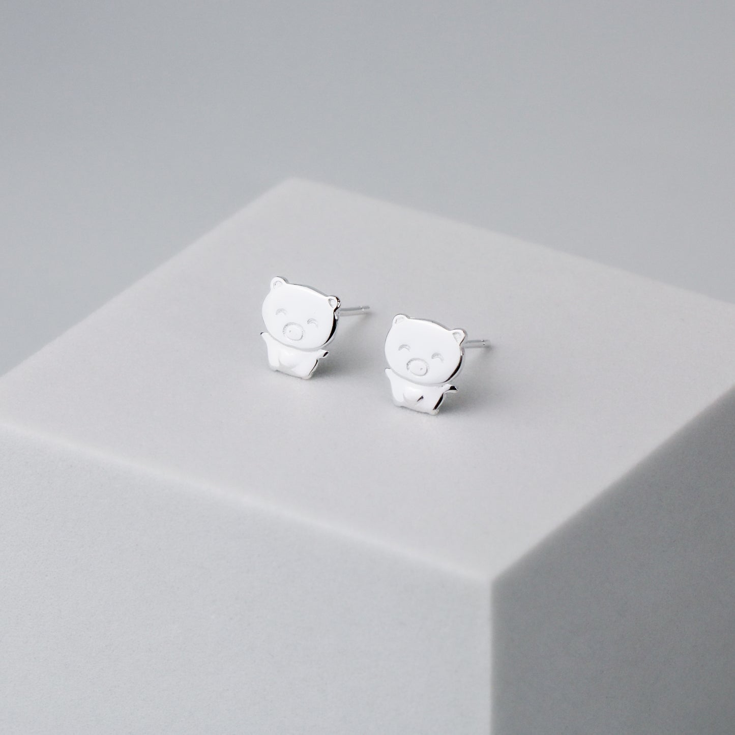 Cute Teddy Bear Stud Earrings