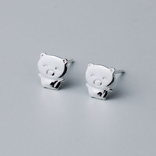 Tiny Pig Stud Earrings