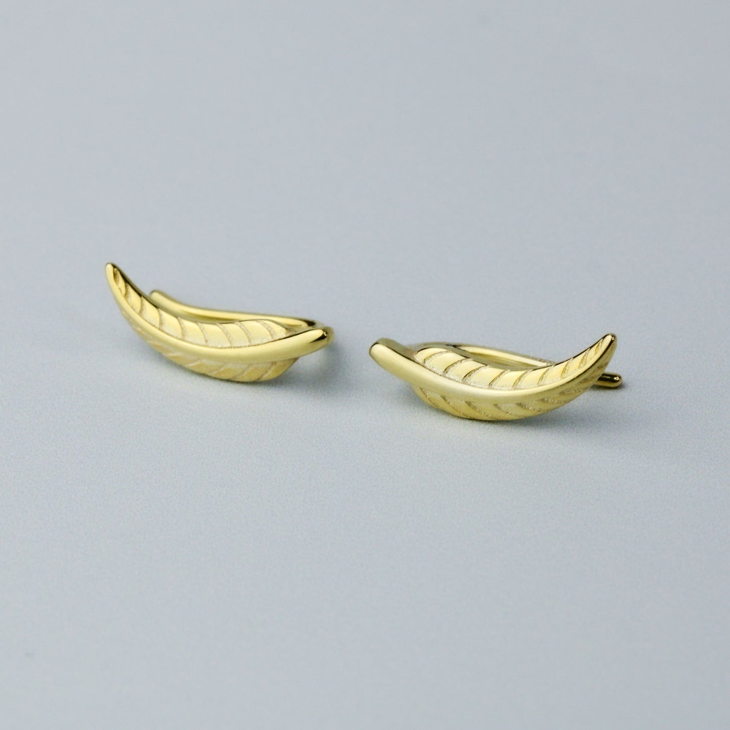 Dainty Feather Hook Back Earrings