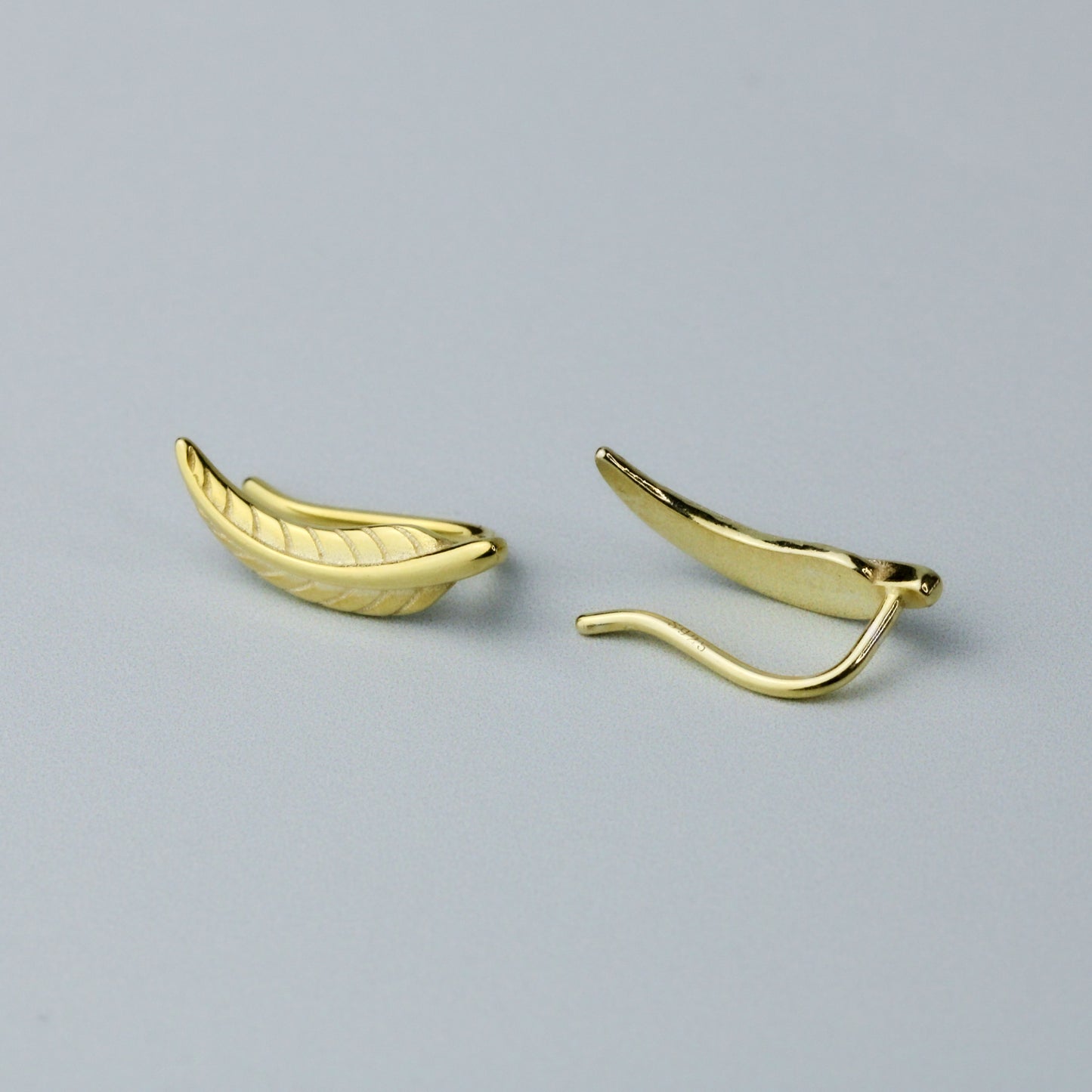 Dainty Feather Hook Back Earrings